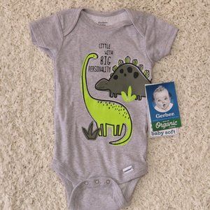 Gerber's‎ *Organic 100% Cotton Boys Infant Onesie 5 Piece Set, 3-6 Months